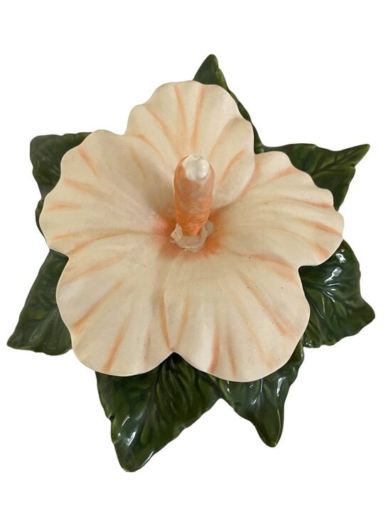 Jamar Mallory Studio Other - Vintage Jamar Mallory 1970s Hibiscus Ceramic Flower Hawaiian Tropical Retro Tiki